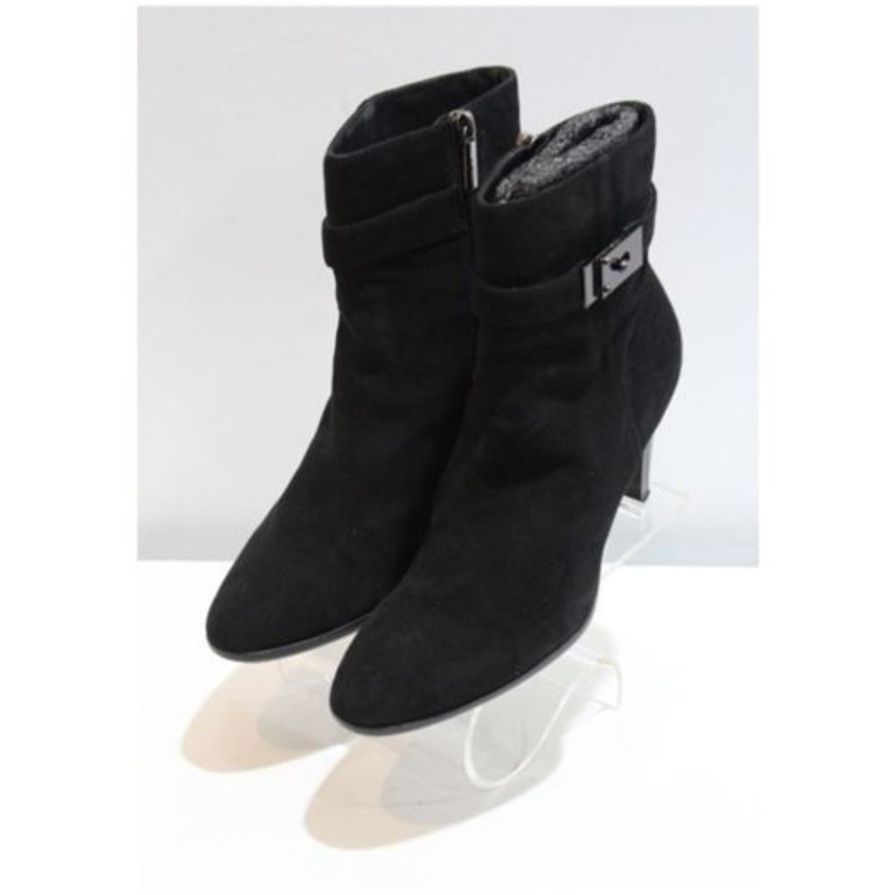 Aquatalia Daniella Suede Ankle Boots (Like New) Sz 8 1/2